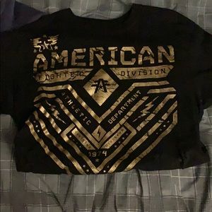 Black and Gold American Fighter